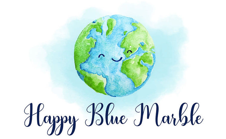 Happy Blue Marble