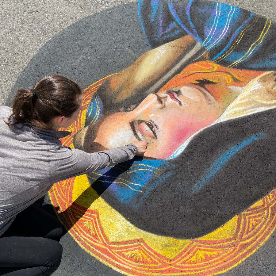 Chalk Art in the Village Returns with End of Summer-Themed Creations